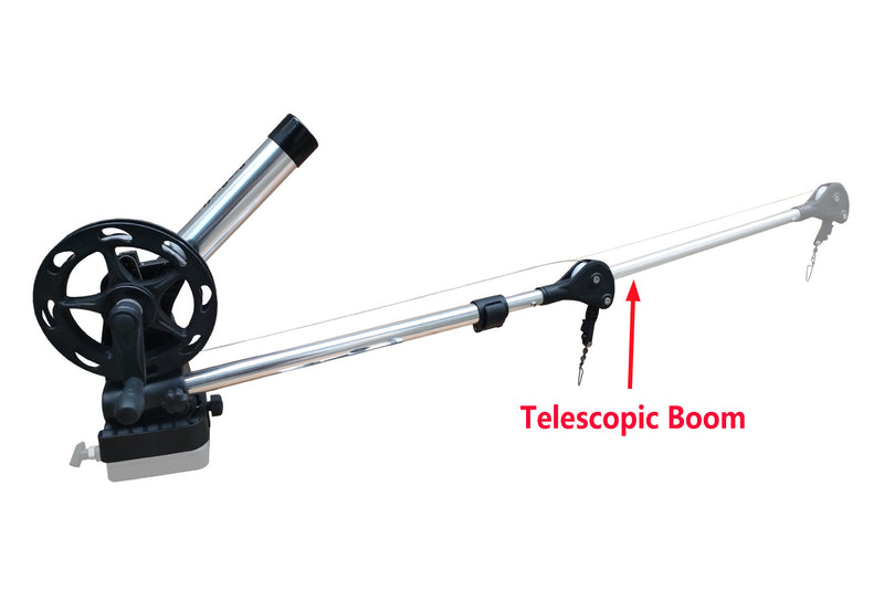 Brocraft Troll Manual Downrigger with Telescopic Boom